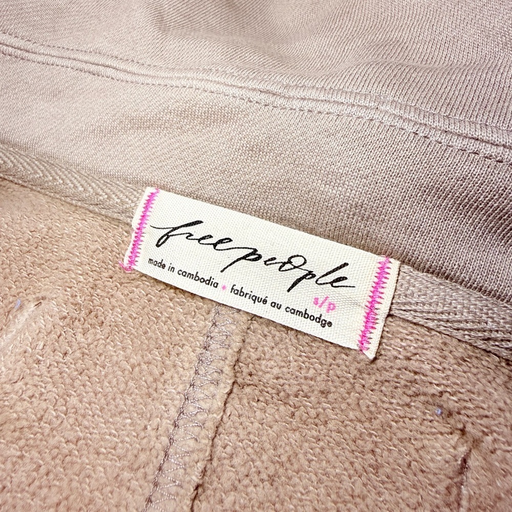 Free People Oversized Snap Front Shacket Jacket NWT Small Dusted Cocoa size S - Picture 6 of 16